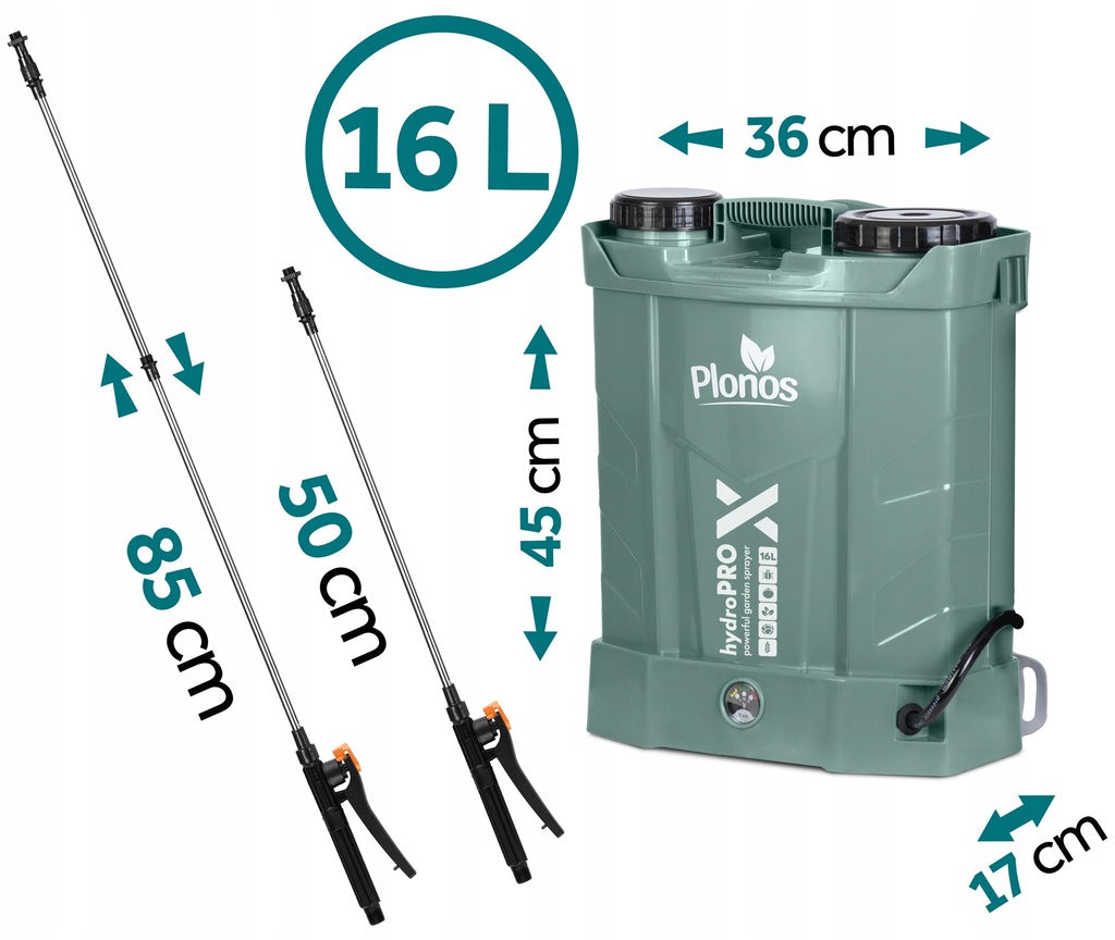 Slėginis, elektrinis kuprinės formos purkštuvas, 85 cm