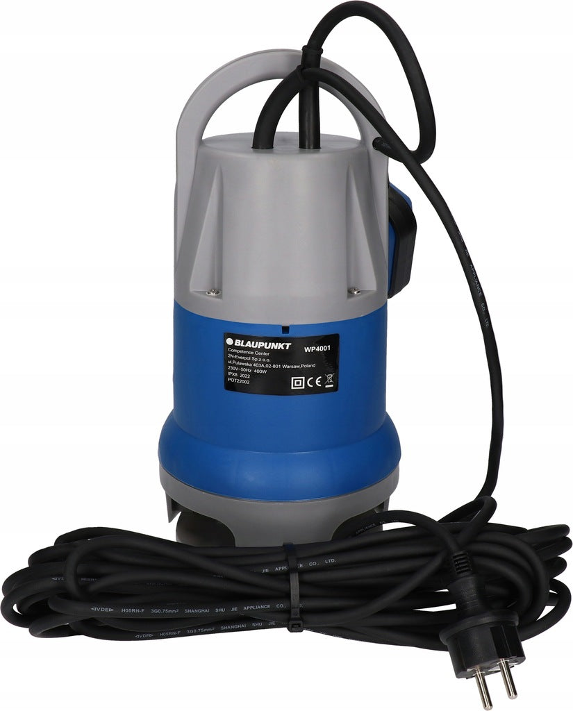 Netīrā ūdens sūknis, 400 W, 8000 l tilpums, pludiņš