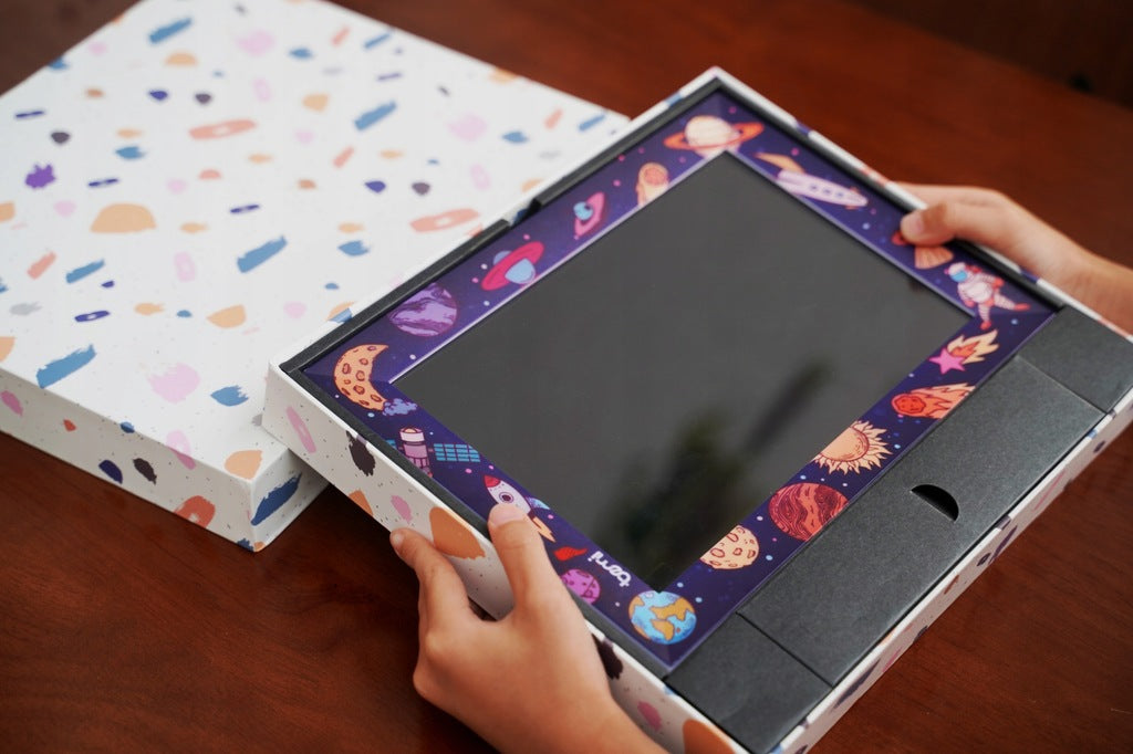 10,1 colio skaitmeninis nuotraukų rėmelis su WiFi ryšiu ir atspaudais, rožinis