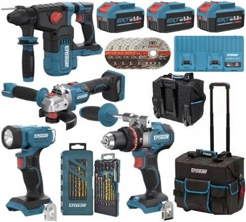 ERBAUER G2, COMBO 15in1, 3x 5Ah, ERI1078SDS, ERI1083GRD, ERI1107COM, KOTT