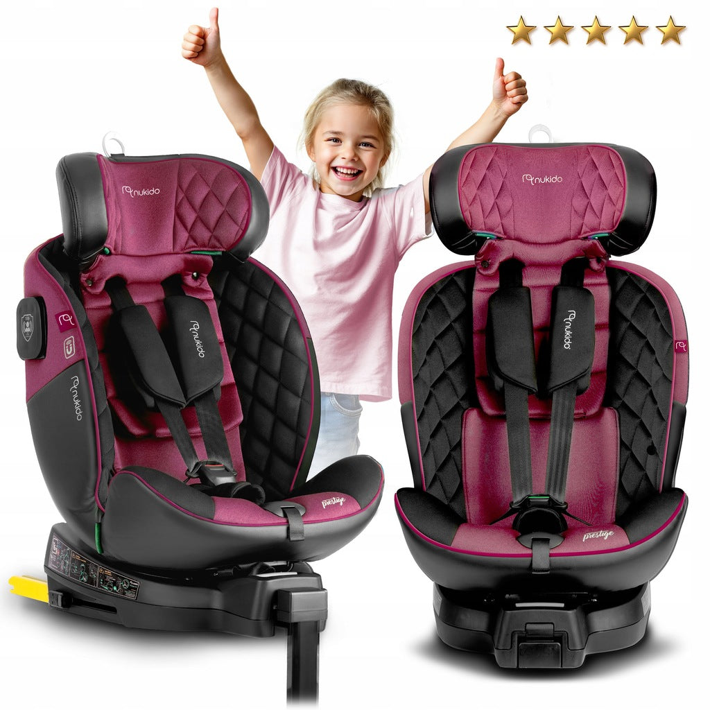 PASUKAMA AUTOMOBILINĖ KĖDUTĖ su KOJA 0-36KG ISOFIX NUKIDO I-SIZE 40-150cm