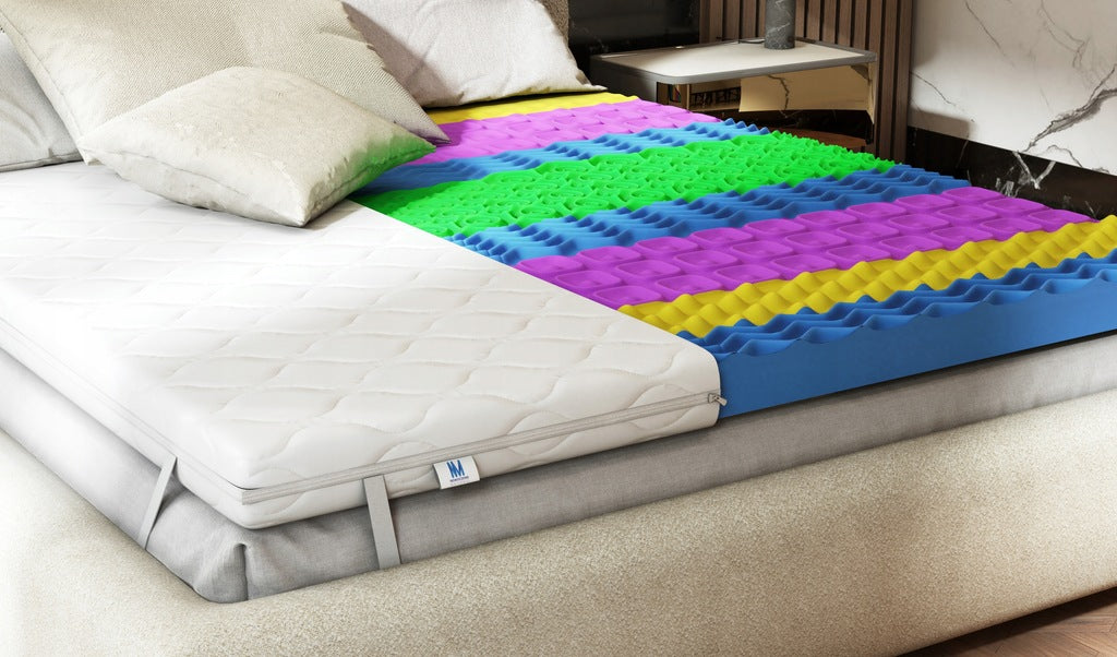 Matracis 120x200 Venerdi Black 7 cm virsējais slānis H3 masāžas