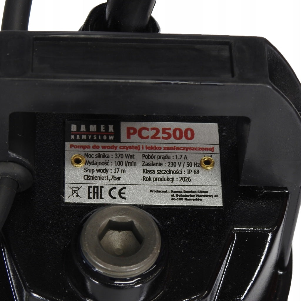 siurblys su įmontuotu filtru švariam ir nešvariam vandeniui 370w