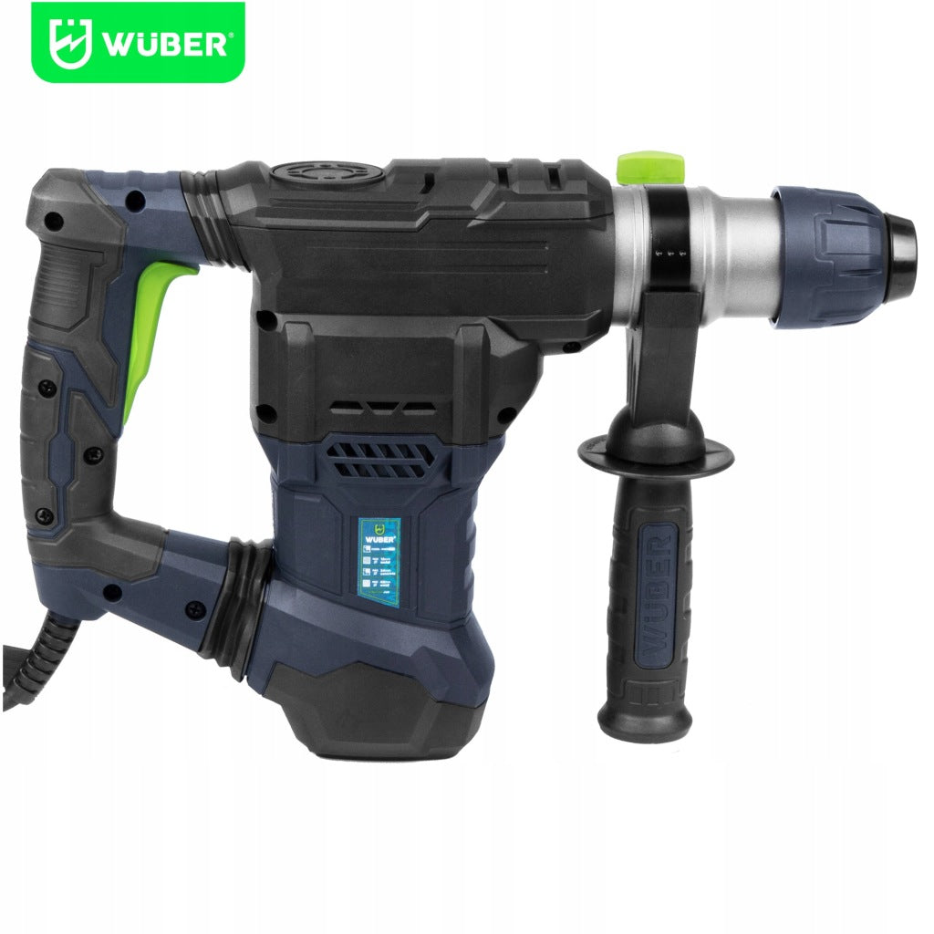 1500 W smūginis gręžtuvas, 6 J smūginis plaktukas, stiprus SDS + gręžimo smaigalys