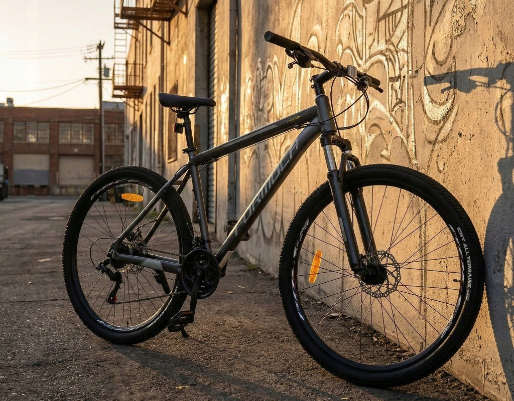 Kalnų dviratis MTB 29 colių, lengvas aliuminio rėmas