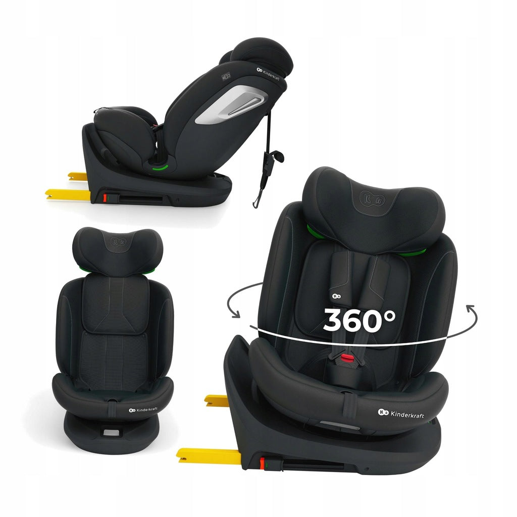 KINDERKRAFT pasukama automobilinė kėdutė I-GROW 2 PLUS ISIZE ISOFIX 0-36 KG