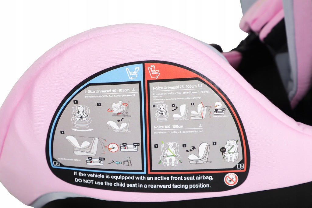 Automobilinė kėdutė, 40–150 cm, ISOFIX, i-SIZE, pasukama 360
