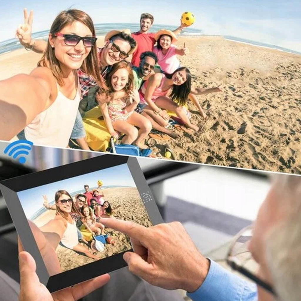 „FRAMEO“ 10,1 colio „Wi-Fi“ IPS jutiklinis nuotraukų rėmelis su 32 GB HD atmintimi