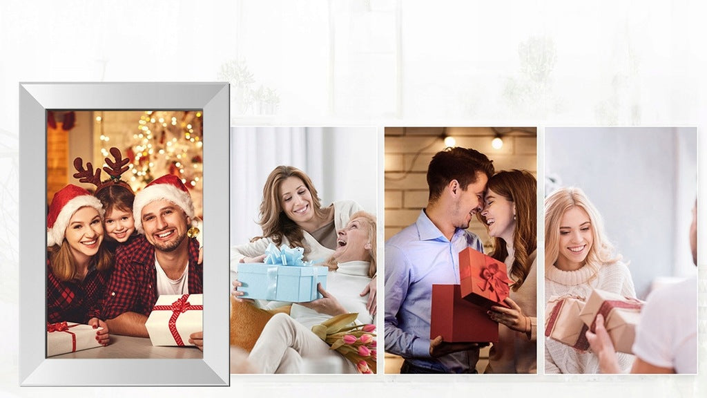 10,1 colio skaitmeninis nuotraukų rėmelis su jutikliniu ekranu, nuotraukos, vaizdo įrašai, Wi-Fi programėlė