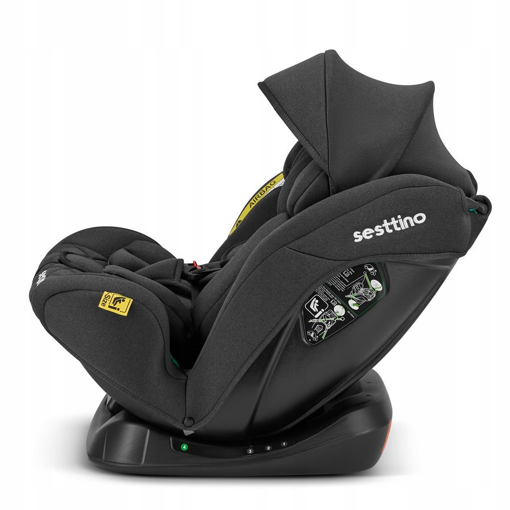 Sesttino SecurePro vaikiška automobilinė kėdutė 0-36 kg, saugi 40-150 cm