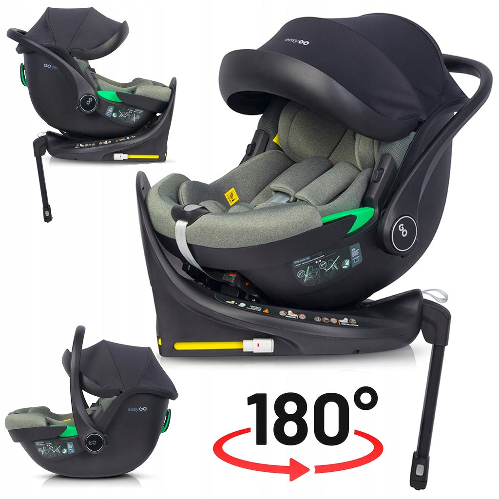 Pasukama vaiko automobilinė kėdutė su ISOFIX pagrindu 2in1 i-SIZE 0-13KG