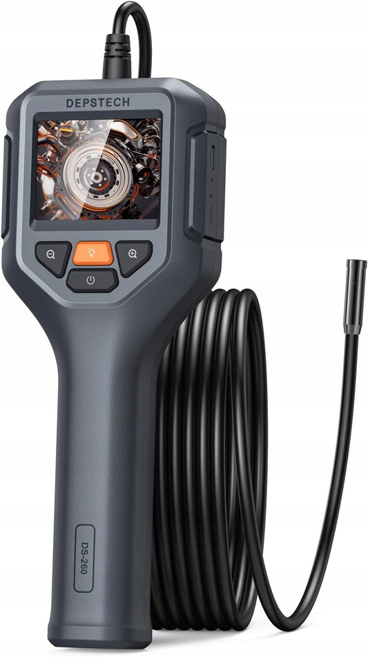 1080p HD Endoskopinė apžiūros kamera 5 m, 24 colių IPS ekranas, atsparus vandeniui