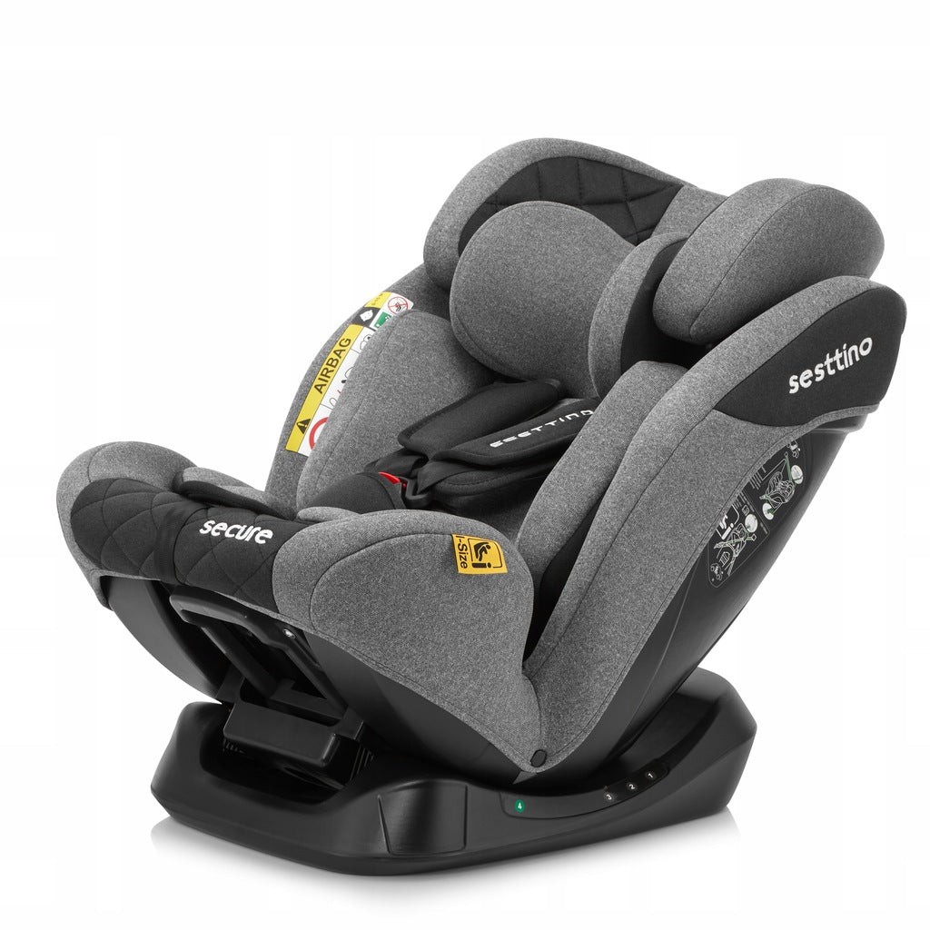 Sesttino Secure Pro automobilinė kėdutė 0-36 40-150cm su miegojimo funkcija ir stogeliu