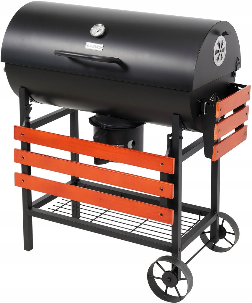 Aia söegrill ratastel, riiulid