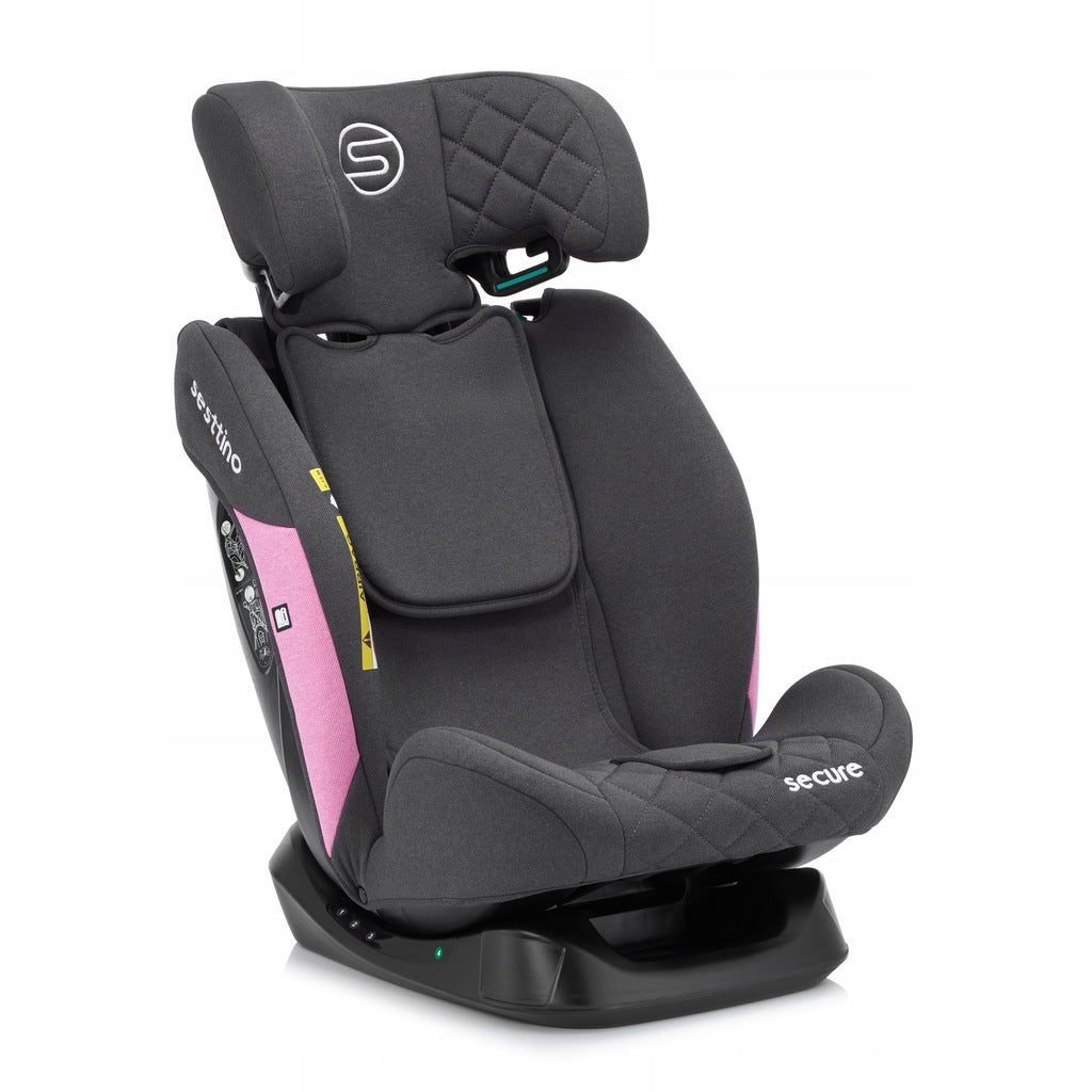 Sesttino SecurePro vaikiška automobilinė kėdutė 0-36 kg, saugi 40-150 cm