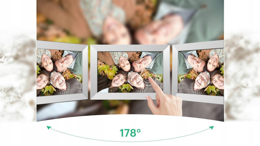 10,1 colio skaitmeninis nuotraukų rėmelis su jutikliniu ekranu, nuotraukos, vaizdo įrašai, Wi-Fi programėlė