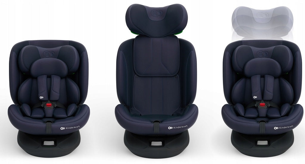 KINDERKRAFT grozāmā automašīnas sēdekļa I-GROW 2 PLUS ISIZE ISOFIX 0-36 KG
