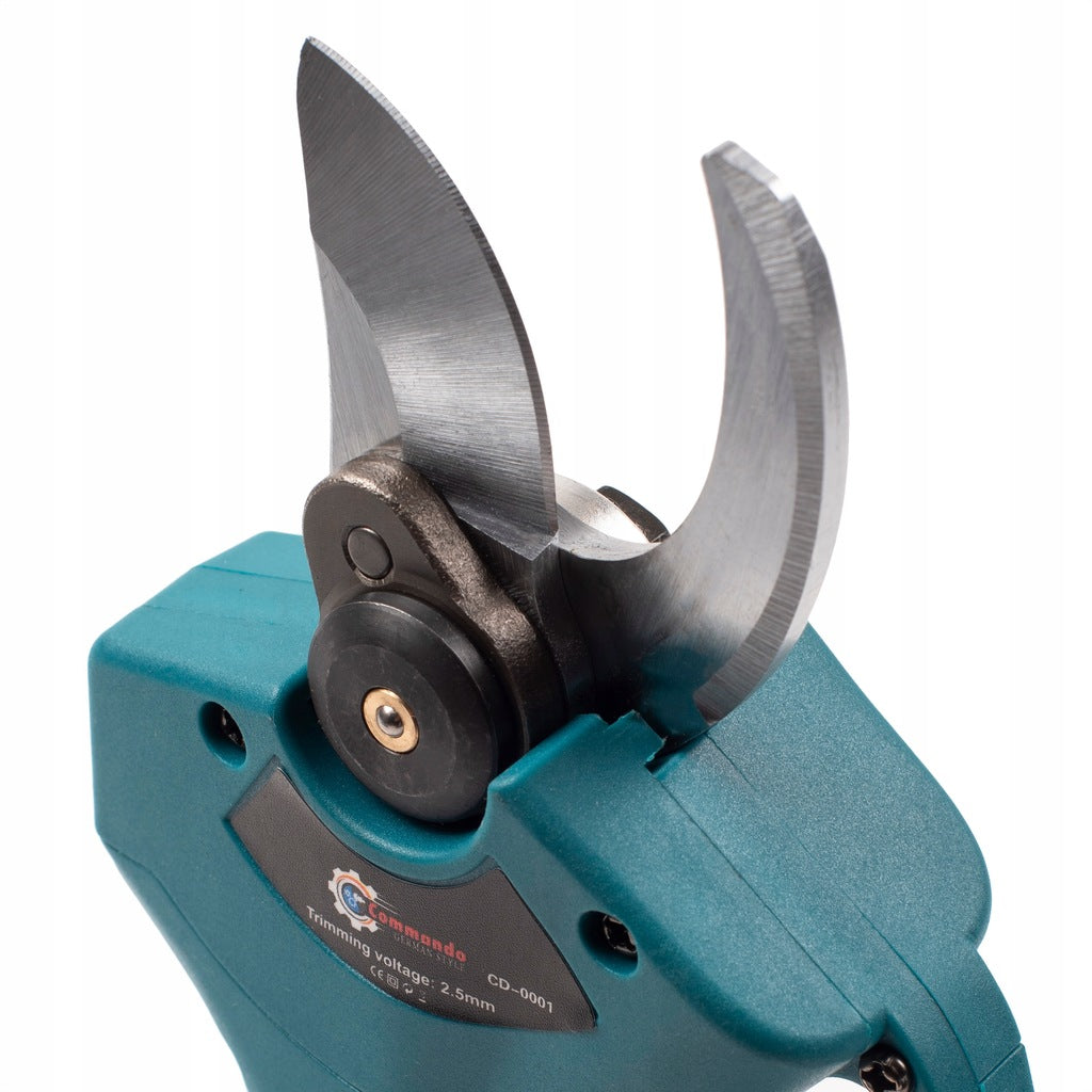 15 cm pjūklo rinkinys + genėjimo žirklės + akumuliatorinė teleskopinė ranka 4 m, 2 akumuliatoriai