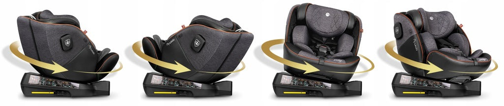 PASUKAMA AUTOMOBILINĖ KĖDUTĖ su KOJA 0-36KG ISOFIX NUKIDO I-SIZE 40-150cm
