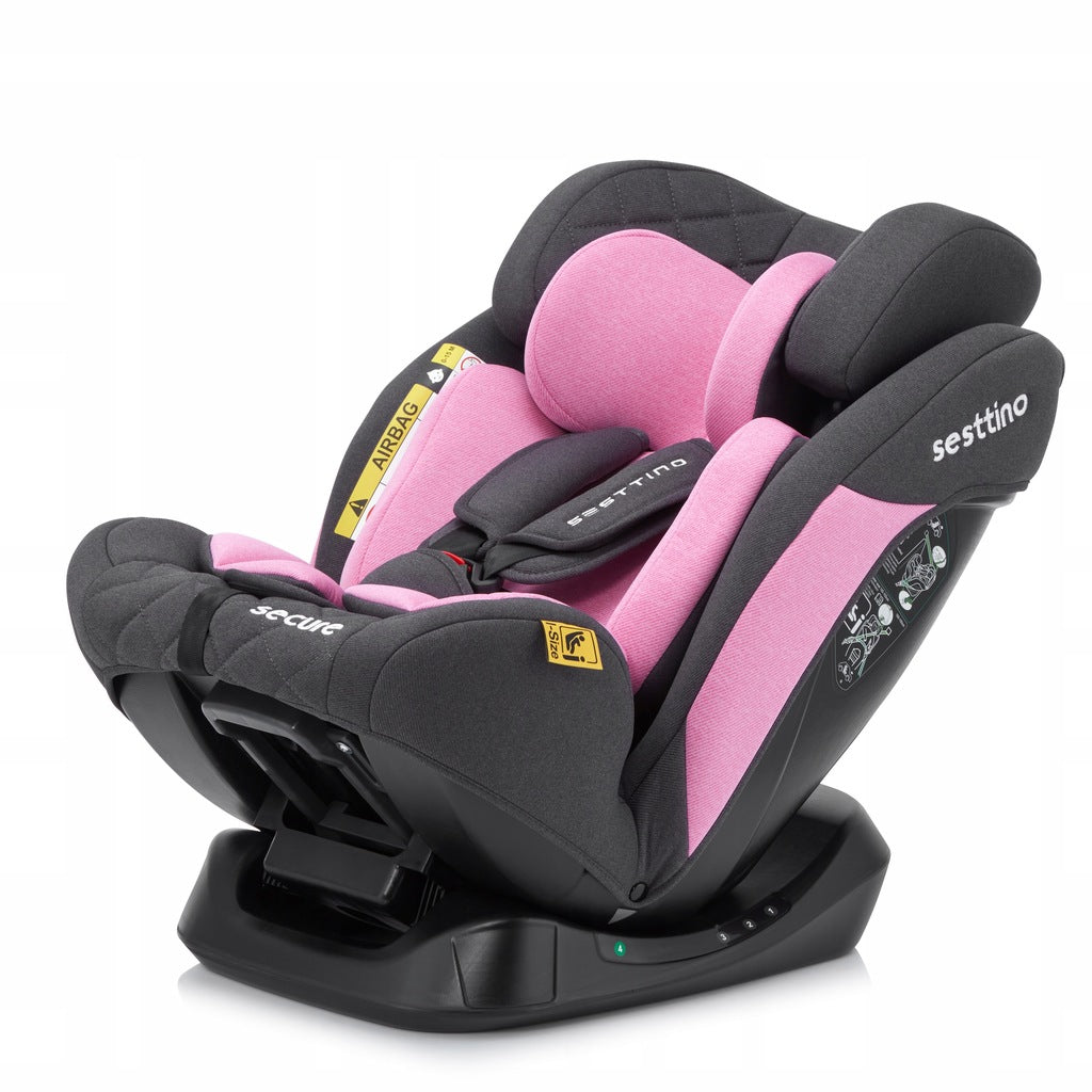 Sesttino SecurePro vaikiška automobilinė kėdutė 0-36 kg, saugi 40-150 cm