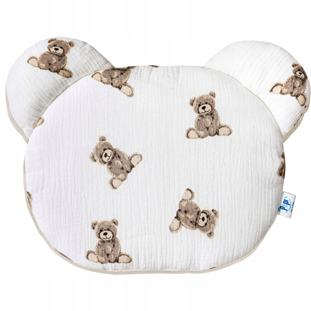 Bērnu kokons ar muslīna autiņu 6-vienā Sweet Teddy samta kapučīno