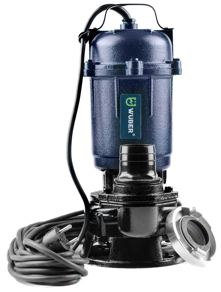 Puhas- ja mustaveepump hakkuri, 30 m Fastfix vooliku ja 750 W mootoriga