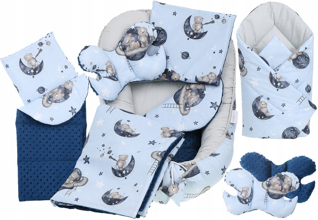 Beebipesa „Minky“ XXL komplekt „BabyMam“, 7-osaline