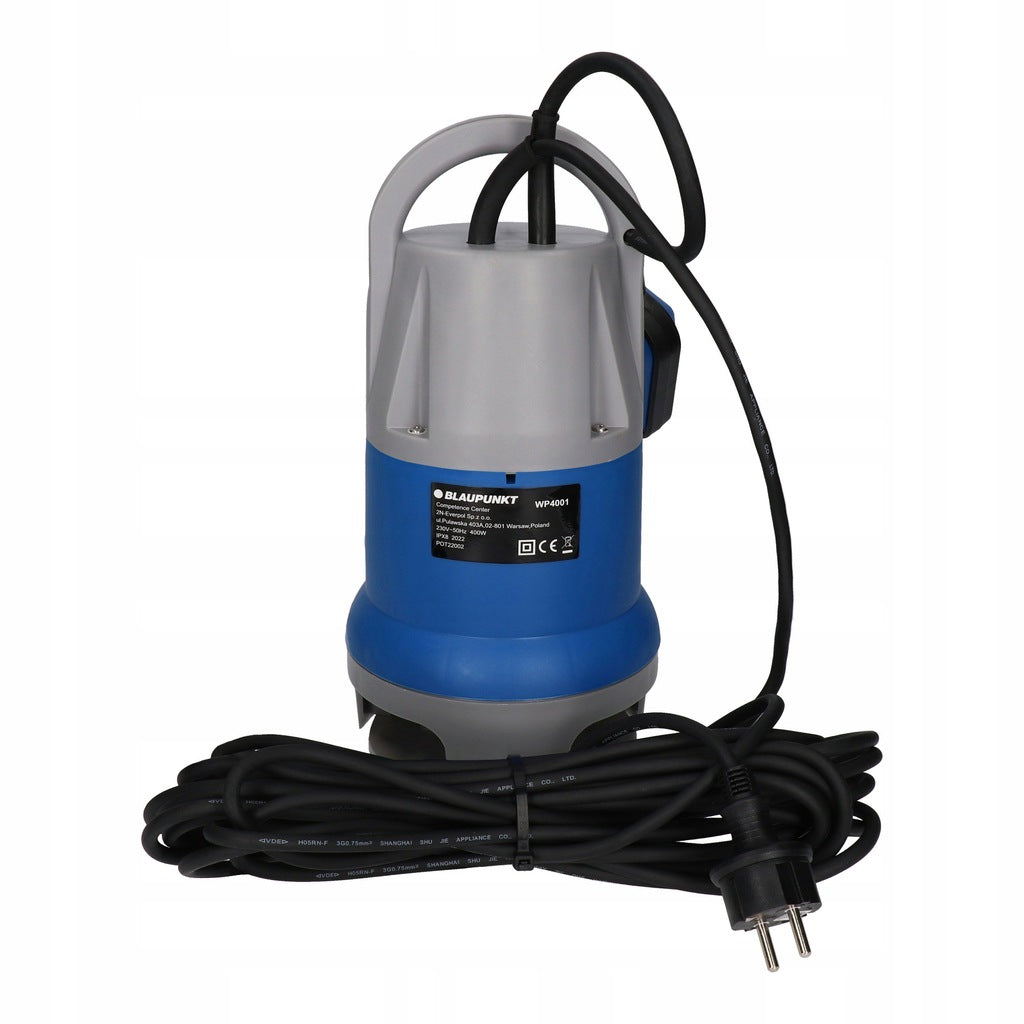 Netīrā ūdens sūknis, 400 W, 8000 l tilpums, pludiņš