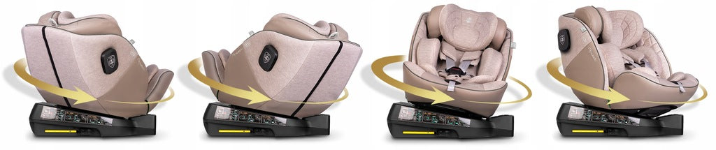 PASUKAMA AUTOMOBILINĖ KĖDUTĖ su KOJA 0-36KG ISOFIX NUKIDO I-SIZE 40-150cm