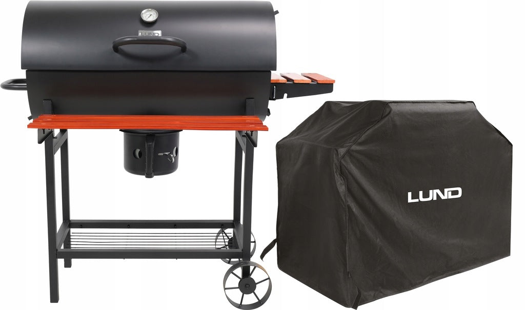 Aia söegrill ratastel, riiulid