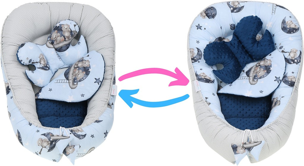 Beebipesa „Minky“ XXL komplekt „BabyMam“, 7-osaline