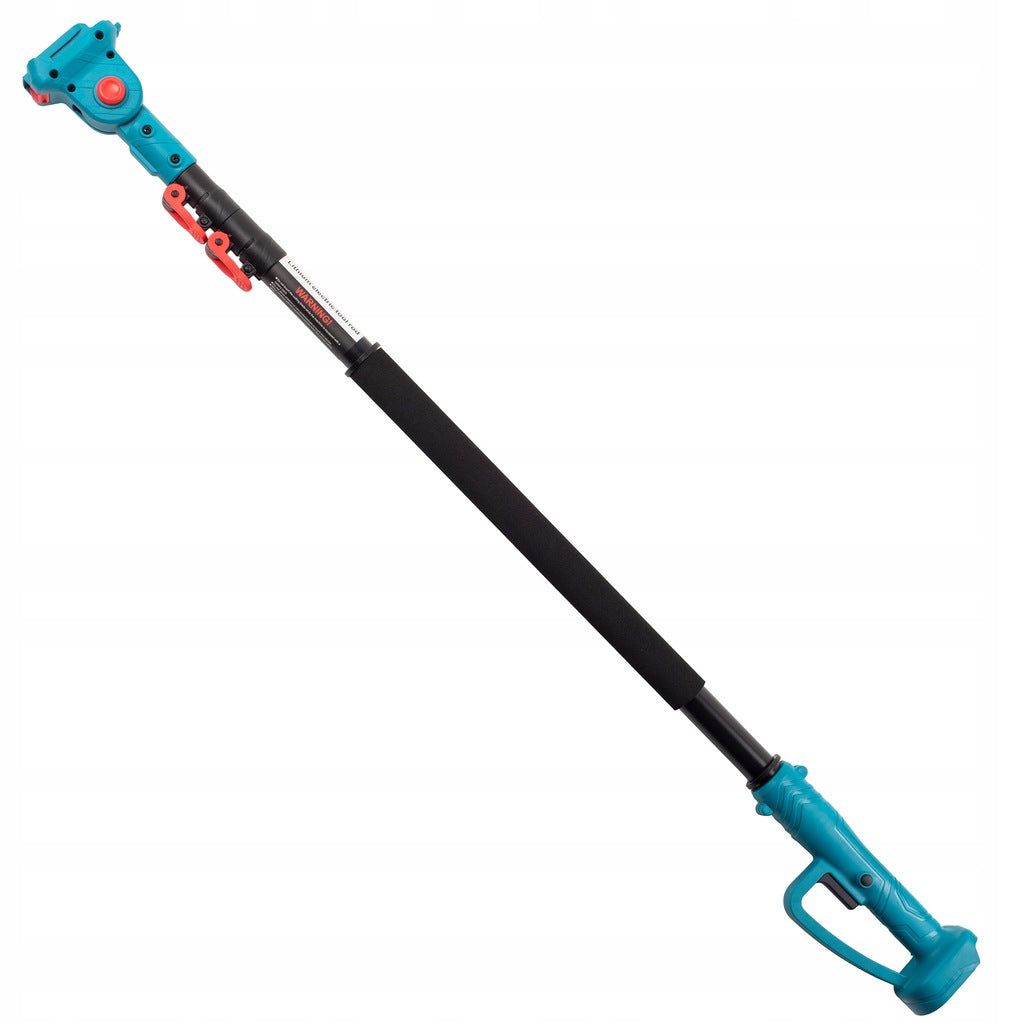 15 cm pjūklo rinkinys + genėjimo žirklės + akumuliatorinė teleskopinė ranka 4 m, 2 akumuliatoriai