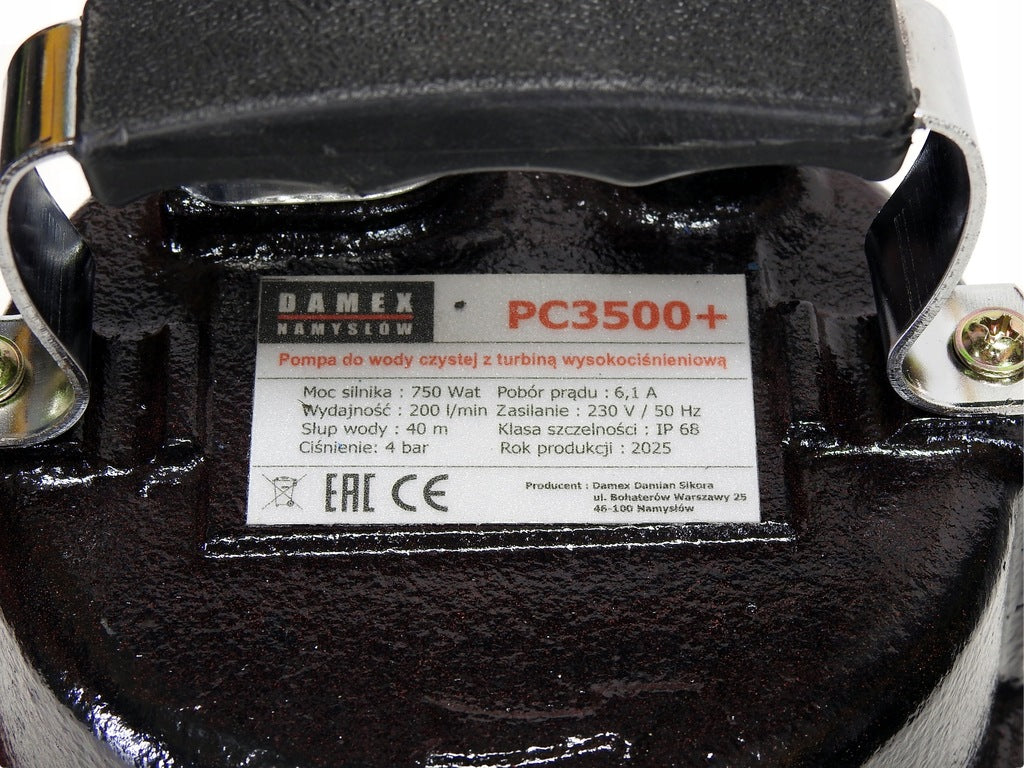 Sūknis ar iebūvētu filtru tīram un netīram ūdenim, 750 W