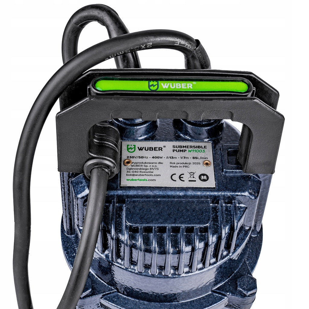 Sukelpump ujuki ja filtriga puhtale ja mustale veele