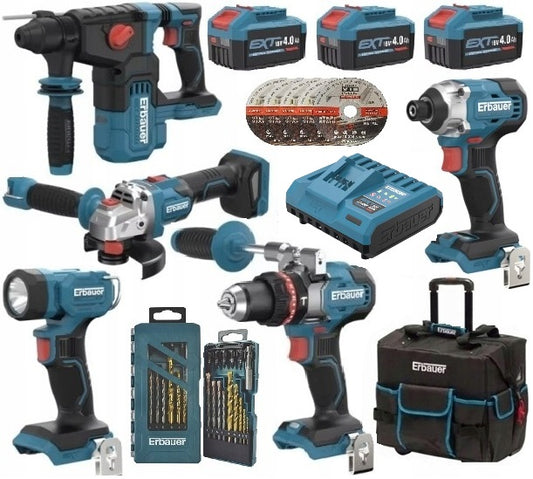 ERBAUER G2, 16in1, 3x 4Ah, ERI1078SDS, ERI1083GRD, ERI1107COM, ERI1093IPD