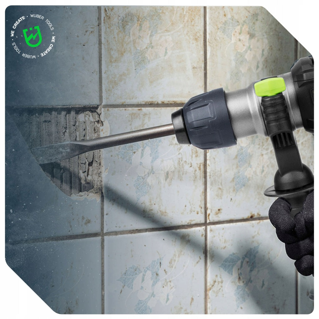 1500 W smūginis gręžtuvas, 6 J smūginis plaktukas, stiprus SDS + gręžimo smaigalys