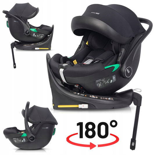 PASUKAMA AUTOMOBILINĖ KĖDUTĖ + ISOFIX PAGRINDAS I-SIZE 0-13KG STABILIZATORIUS KOJELĖ