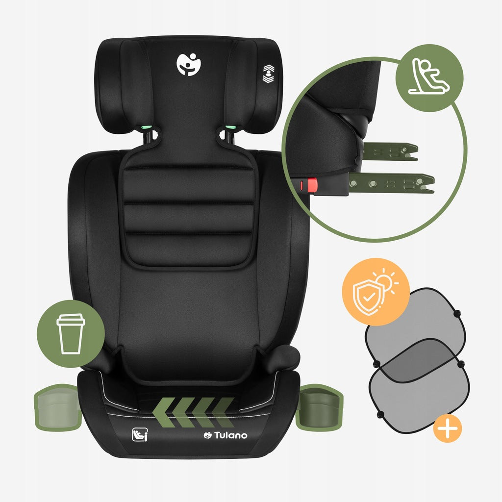 Automobilinė kėdutė 15-36 kg TULANO i-Size Isofix fiksatorius 100-150 cm