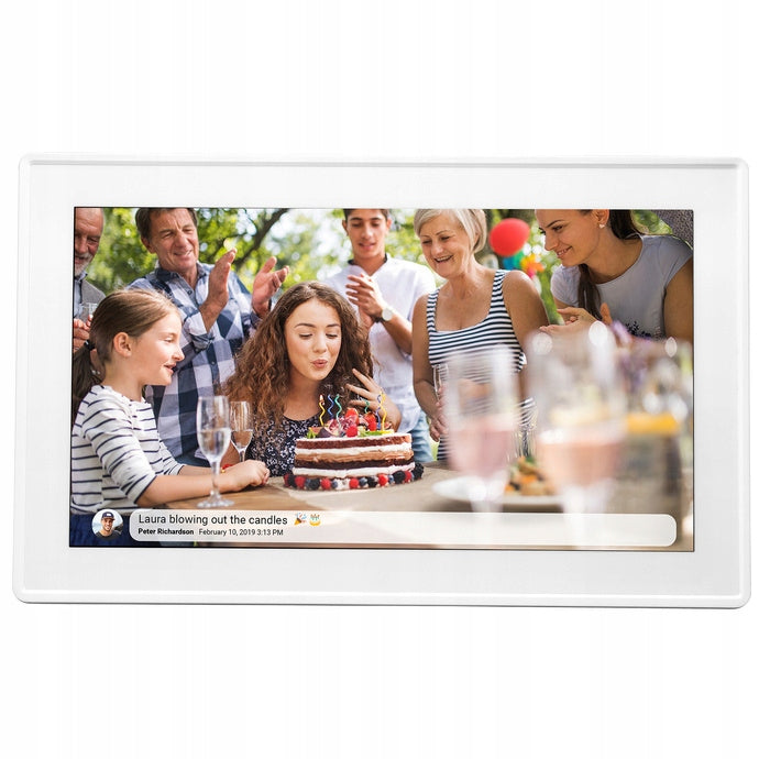 Skaitmeninis nuotraukų rėmelis su FRAMEO 15.6"/1920x1080 IPS/16GB, baltas