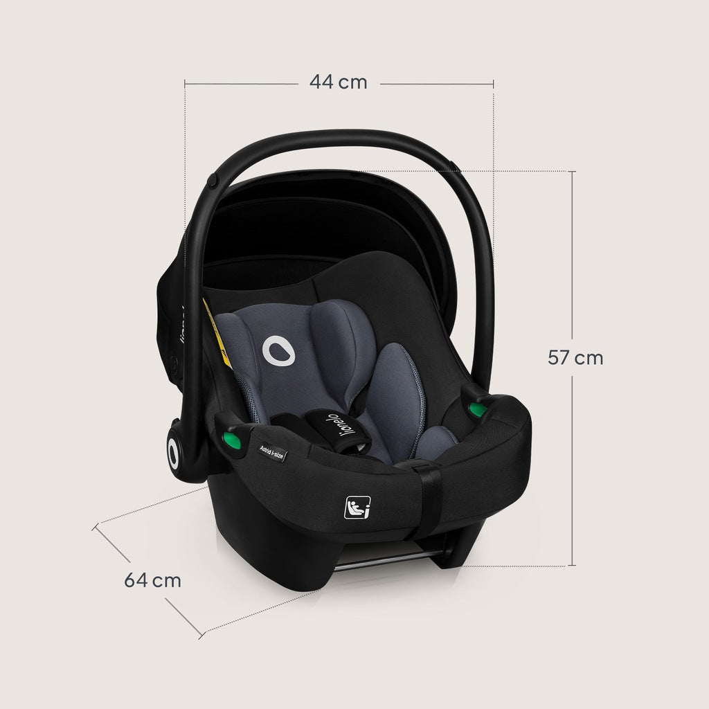 Automobilinė kėdutė 0-13 kg, 40-87 cm. ADAC sertifikatas. juoda