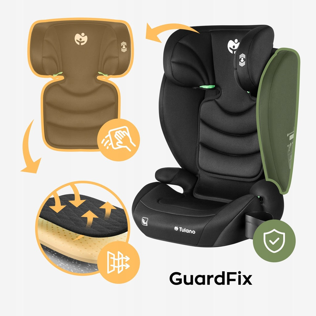 Automobilinė kėdutė 15-36 kg TULANO i-Size 2-in-1 atrama 100-150 cm