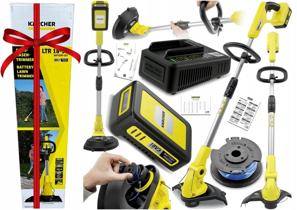 KARCHER LTR 18-30 akuga murutrimmerikomplekt, 30 cm, koos akuga
