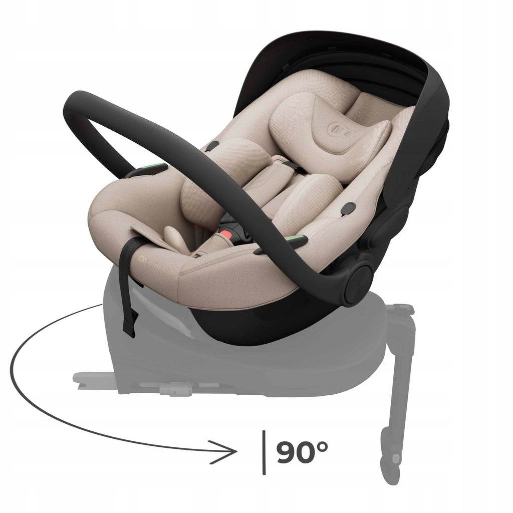 Kinderkraft I-LITE automobilinė kėdutė kūdikiams, 40-87 cm, 0-13 kg, smėlio spalvos