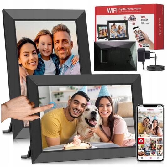 „FRAMEO“ 10,1 colio „Wi-Fi“ IPS jutiklinis nuotraukų rėmelis su 32 GB HD atmintimi