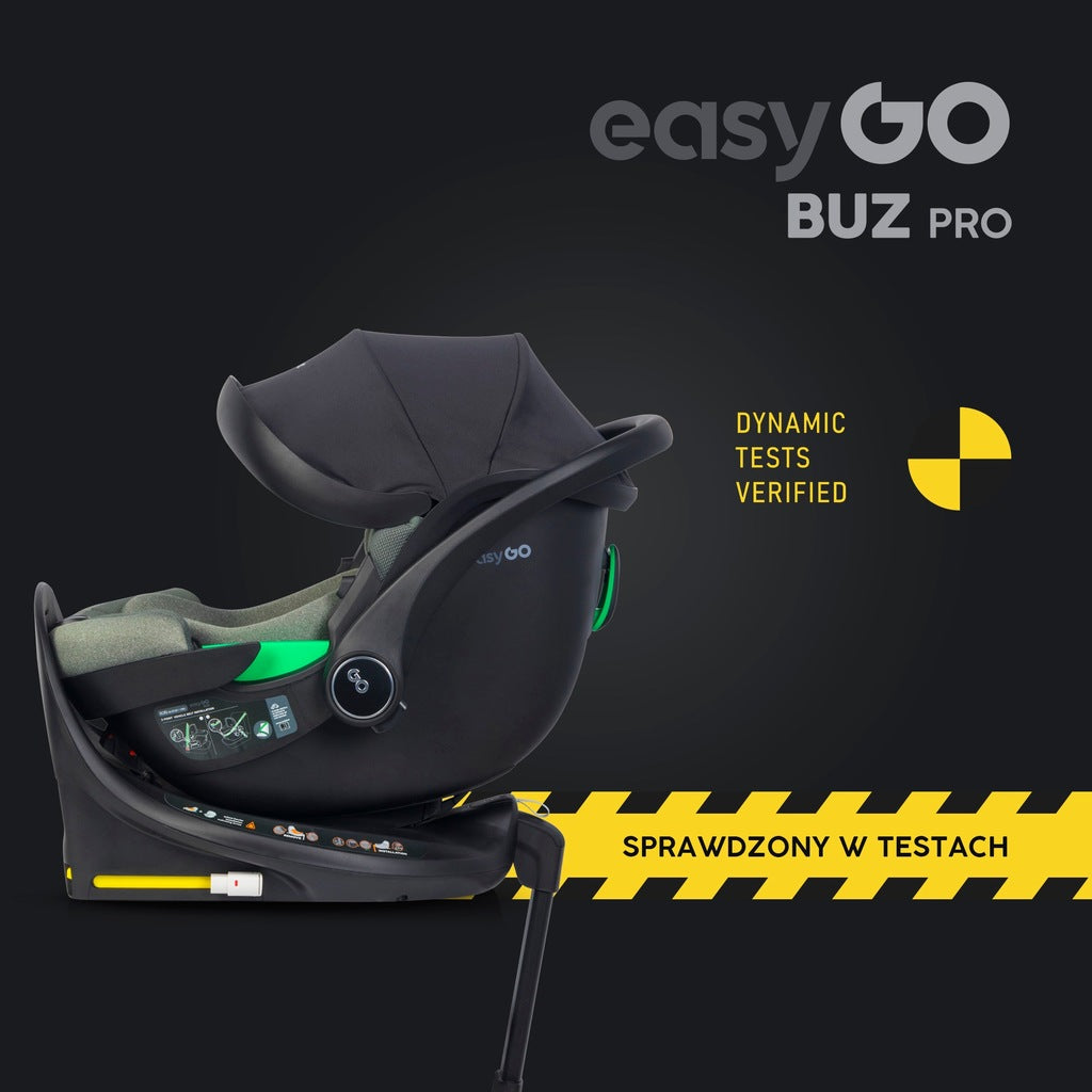 Pasukama vaiko automobilinė kėdutė su ISOFIX pagrindu 2in1 i-SIZE 0-13KG