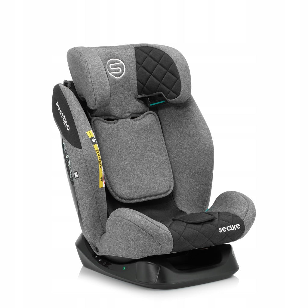 Sesttino Secure Pro automobilinė kėdutė 0-36 40-150cm su miegojimo funkcija ir stogeliu