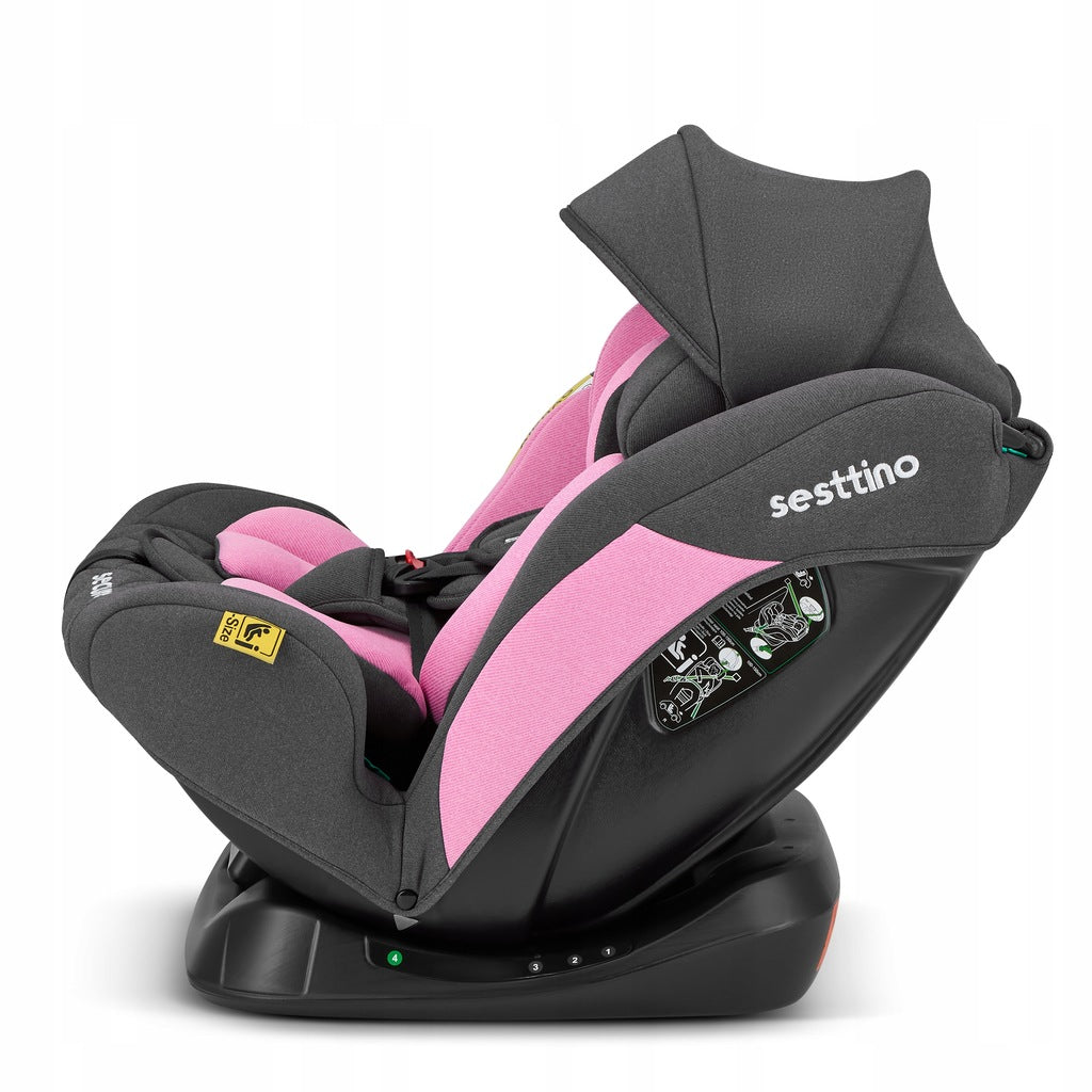 Sesttino SecurePro vaikiška automobilinė kėdutė 0-36 kg, saugi 40-150 cm