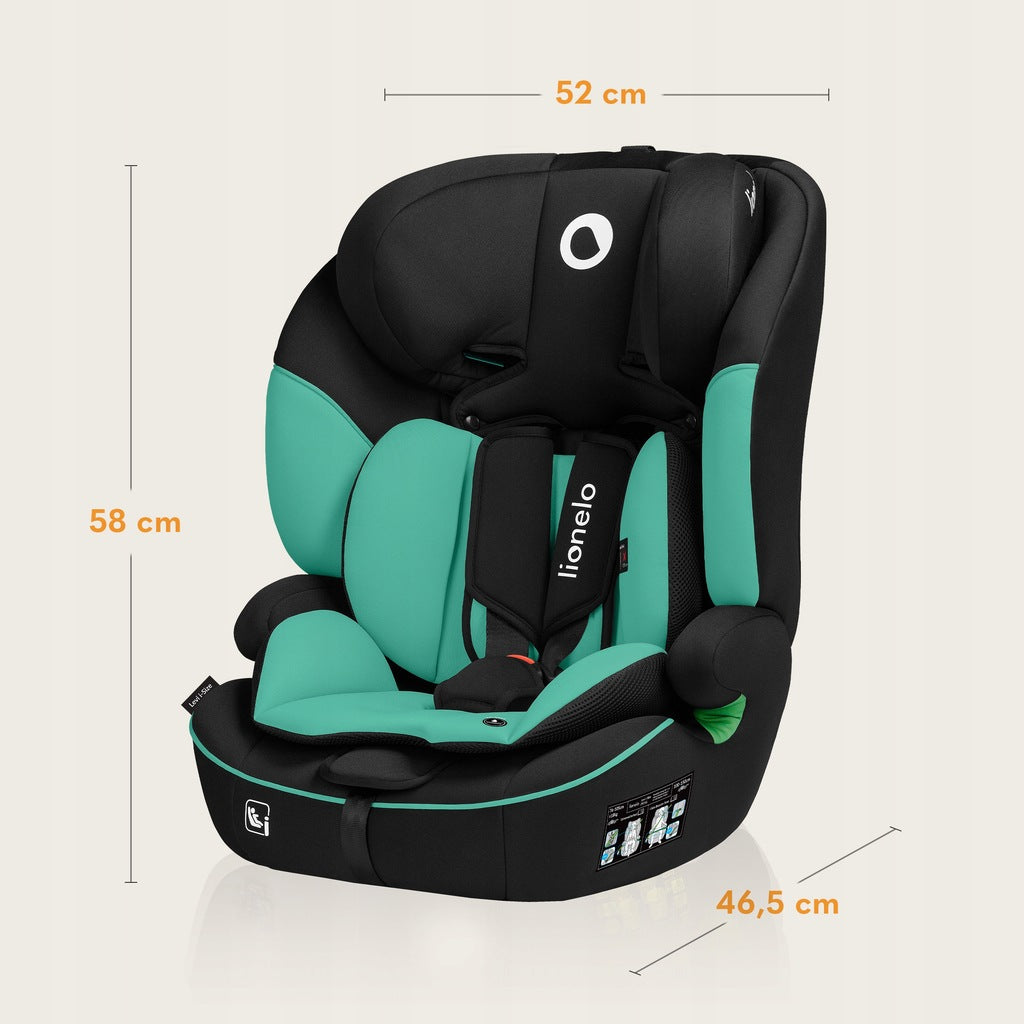 Autosēdeklis 76-150 cm, sēdekļa platums 9-36 kg, LEVI I-SIZE