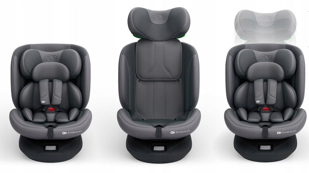 KINDERKRAFT pasukama automobilinė kėdutė I-GROW 2 PLUS ISIZE ISOFIX 0-36 KG