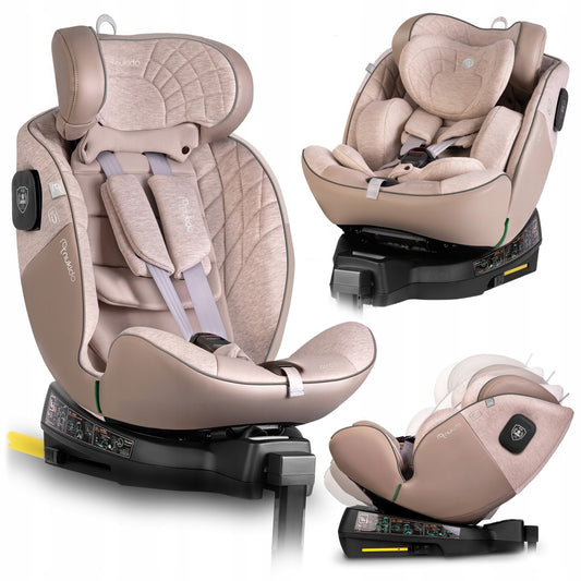 PASUKAMA AUTOMOBILINĖ KĖDUTĖ su KOJA 0-36KG ISOFIX NUKIDO I-SIZE 40-150cm